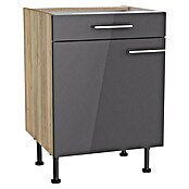 Optifit Unterschrank Jonte984 (L x B x H: 58,1 x 60 x 87 cm, Glanz Lack Anthrazit) | BAUHAUS