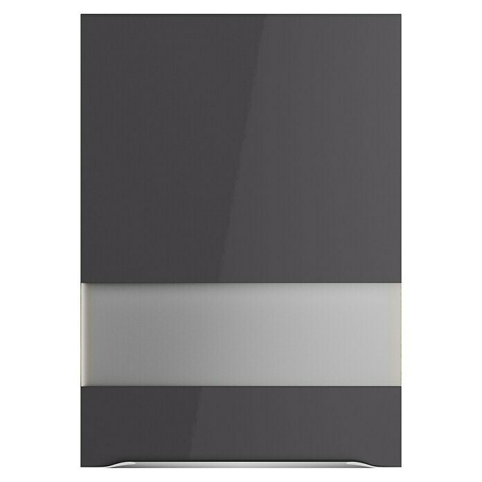 Optifit Glas-Hängeschrank Optikomfort Linus984 (L x B x H: 34,6 x 50 x 70,4 cm, Glanz Lack Anthrazit) | BAUHAUS