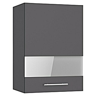 Optifit Glas-Hängeschrank Ingvar420 (L x B x H: 34,6 x 50 x 70,4 cm, Anthrazit matt)