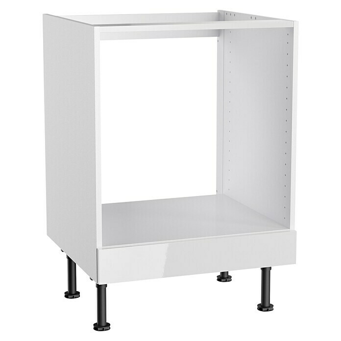 Optifit Geräteumbauschrank Optikomfort Rurik986 (L x B x H: 58,1 x 60 x 87 cm, Glanz Lack Weiß) | BAUHAUS