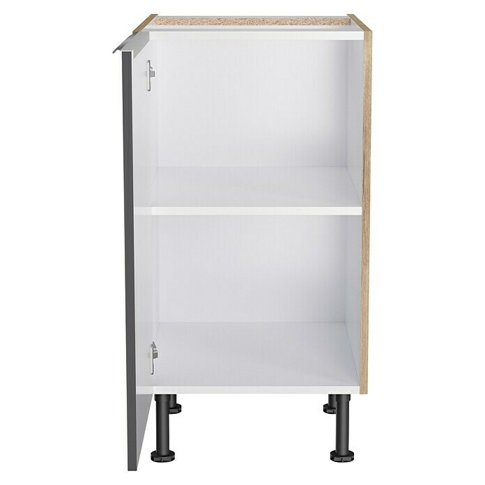 Optifit Unterschrank Optikomfort Linus984 (L x B x H: 58,1 x 45 x 87 cm, Glanz Lack Anthrazit) | BAUHAUS