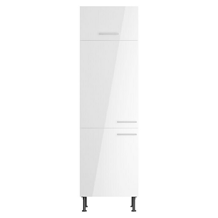 Optifit Geräteumbauschrank Optikomfort Rurik986 (L x B x H: 58,1 x 60 x 211,8 cm, Glanz Lack Weiß, Für integrierbaren Kühlschrank) | BAUHAUS