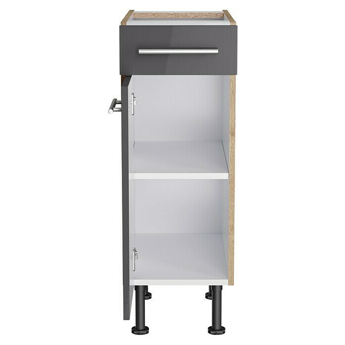 Optifit Unterschrank Jonte984 (L x B x H: 58,1 x 30 x 87 cm, Glanz Lack Anthrazit) | BAUHAUS