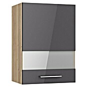 Optifit Glas-Hängeschrank Jonte984 (L x B x H: 34,6 x 50 x 70,4 cm, Glanz Lack Anthrazit) | BAUHAUS