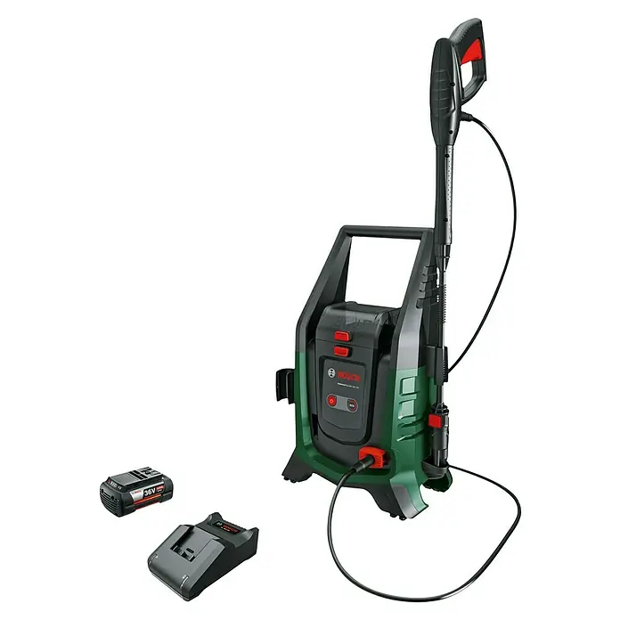 Bosch Universal Akku-Hochdruckreiniger UniversalAquatak 36V-100 - 8 -tlg., 36 V, 1 Akku - Der Bosch Fontus 36V-15 Akku-Reiniger mit Lanze, Akku und Ladegerät für flexible Reinigungsarbeiten im Haus und Garten.