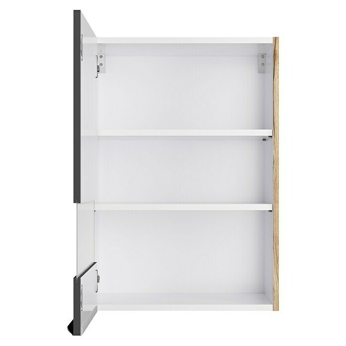 Optifit Glas-Hängeschrank Optikomfort Linus984 (L x B x H: 34,6 x 50 x 70,4 cm, Glanz Lack Anthrazit) | BAUHAUS