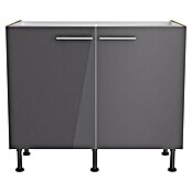 Optifit Spülenunterschrank Jonte984 (L x B x H: 58,1 x 100 x 87 cm, Glanz Lack Anthrazit) | BAUHAUS