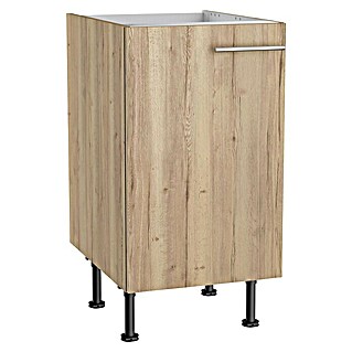 Optifit Spülenunterschrank Erik290 (L x B x H: 58,1 x 45 x 87 cm, Nachbildung Wildeiche)