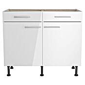 Optifit Unterschrank Optikomfort Rurik986 (L x B x H: 58,1 x 100 x 87 cm, Glanz Lack Weiß) | BAUHAUS