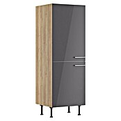 Optifit Geräteumbauschrank Jonte984 (L x B x H: 58,1 x 60 x 176,6 cm, Glanz Lack Anthrazit, Für integrierbaren Kühlschrank) | BAUHAUS