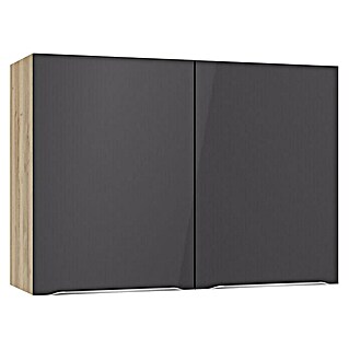 Optifit Hängeschrank Optikomfort Linus984 (L x B x H: 34,6 x 100 x 70,4 cm, Glanz Lack Anthrazit)