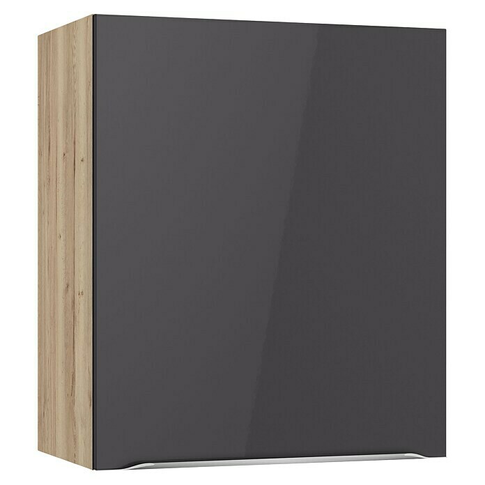 Optifit Hängeschrank Optikomfort Linus984 (L x B x H: 34,6 x 60 x 70,4 cm, Glanz Lack Anthrazit) | BAUHAUS