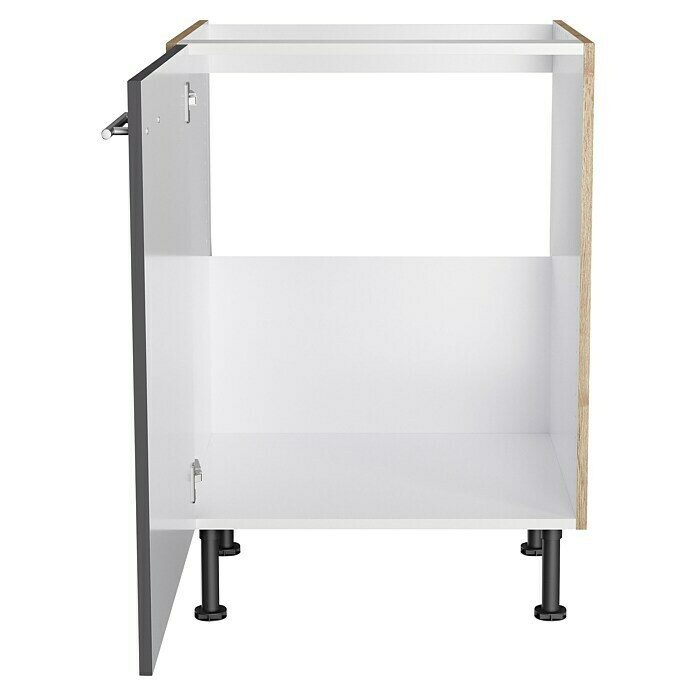 Optifit Spülenunterschrank Jonte984 (L x B x H: 58,1 x 60 x 87 cm, Glanz Lack Anthrazit) | BAUHAUS