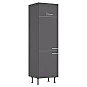 Optifit Hochschrank Ingvar420 (L x B x H: 58,1 x 60 x 211,8 cm, Anthrazit matt, Für integrierbaren Kühlschrank) | BAUHAUS