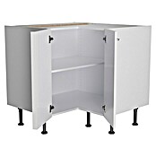 Optifit Eck-Unterschrank Optikomfort Rurik986 (L x B x H: 58,1 x 90 x 87 cm, Glanz Lack Weiß) | BAUHAUS