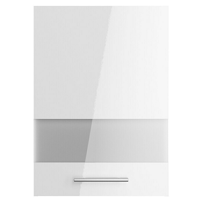 Optifit Glas-Hängeschrank Optikomfort Rurik986 (L x B x H: 34,6 x 50 x 70,4 cm, Glanz Lack Weiß) | BAUHAUS