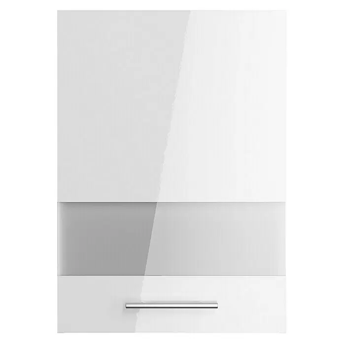 Optifit Glas-Hängeschrank Optikomfort Rurik986L x B x H: 34,6 x 50 x 70,4 cm, Glanz Lack Weiß