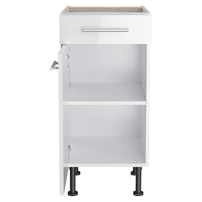 Optifit Unterschrank Optikomfort Rurik986 (L x B x H: 58,1 x 40 x 87 cm, Glanz Lack Weiß) | BAUHAUS