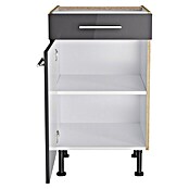 Optifit Unterschrank Jonte984 (L x B x H: 58,1 x 50 x 87 cm, Glanz Lack Anthrazit) | BAUHAUS