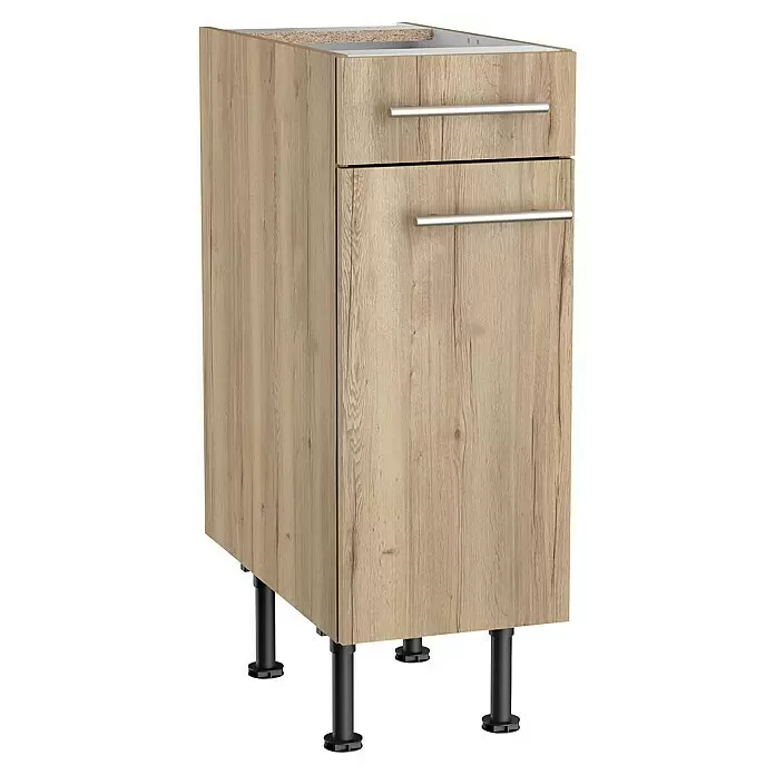 Optifit Unterschrank Erik290L x B x H: 58,1 x 30 x 87 cm, Nachbildung Wildeiche