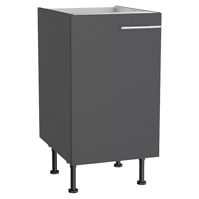 Optifit Spülenunterschrank Ingvar420L x B x H: 58,1 x 45 x 87 cm, Anthrazit matt