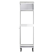 Optifit Geräteumbauschrank Optikomfort Rurik986 (L x B x H: 58,1 x 60 x 211,8 cm, Glanz Lack Weiß, Für Backofen und integrierbaren Kühlschrank) | BAUHAUS