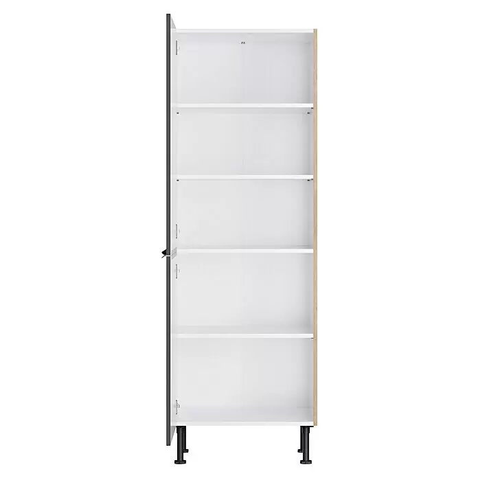 Optifit Midischrank Optikomfort Linus984L x B x H: 58,1 x 60 x 176,6 cm, Glanz Lack Anthrazit