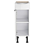 Optifit Unterschrank Optikomfort Arvid 986 (58,1 x 30 x 87 cm, Glanz Lack Weiß, Mit Schubkasten) | BAUHAUS