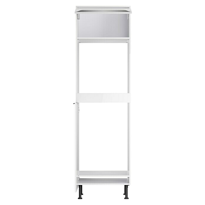 Optifit Demi-Geräteumbauschrank Optikomfort Arvid 986 (L x B x H: 58,1 x 60 x 211,8 cm, Glanz Lack Weiß, Für Backofen und integrierbaren Kühlschrank) | BAUHAUS