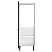 Optifit Geräteumbauschrank Jonte984 (L x B x H: 58,1 x 60 x 176,6 cm, Glanz Lack Anthrazit, Für integrierbaren Kühlschrank) | BAUHAUS