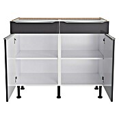 Optifit Unterschrank Optikomfort Linus984 (L x B x H: 58,1 x 100 x 87 cm, Glanz Lack Anthrazit) | BAUHAUS