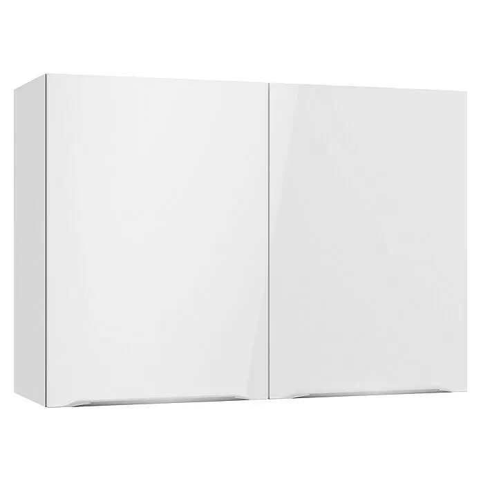 Optifit Hängeschrank Optikomfort Arvid 986 - L x B x H: 34,6 x 100 x 70,4 cm, Glanz Lack Weiß - Weißer Hochglanz-Hängeschrank mit zwei Türen.