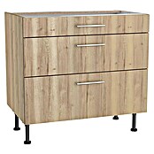 Optifit Unterschrank Erik290 (L x B x H: 58,1 x 90 x 87 cm, Nachbildung Wildeiche, Mit 3 Schubkästen) | BAUHAUS