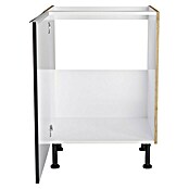 Optifit Spülenunterschrank Optikomfort Linus984 (L x B x H: 58,1 x 60 x 87 cm, Glanz Lack Anthrazit) | BAUHAUS