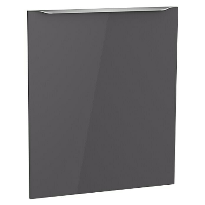 Optifit Geschirrspülerfront Optikomfort Linus984 (L x B x H: 1,6 x 59,6 x 70 cm, Glanz Lack Anthrazit)