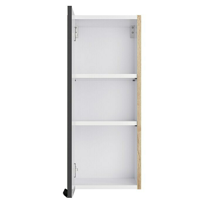 Optifit Hängeschrank Optikomfort Linus984 (L x B x H: 34,6 x 30 x 70,4 cm, Glanz Lack Anthrazit) | BAUHAUS