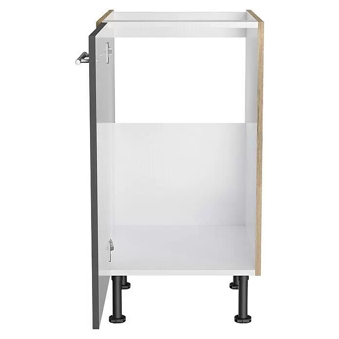 Optifit Spülenunterschrank Jonte984L x B x H: 58,1 x 45 x 87 cm, Glanz Lack Anthrazit