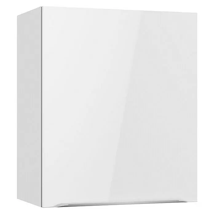 Optifit Hängeschrank Optikomfort Arvid 986 - L x B x H: 34,6 x 60 x 70,4 cm, Glanz Lack Weiß - Hochglänzende weiße Küchenschranktür oder Hängeschrank.