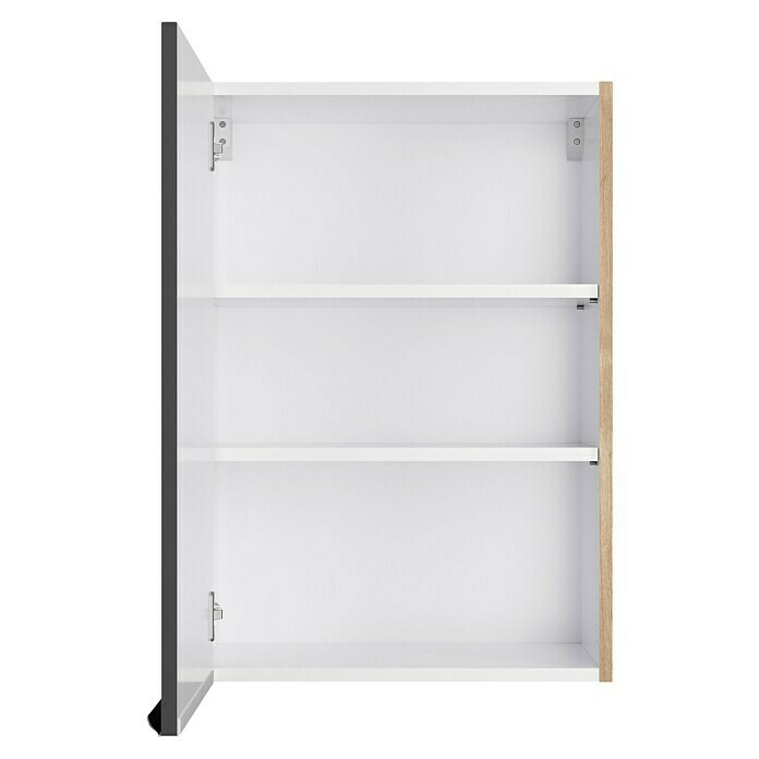 Optifit Hängeschrank Optikomfort Linus984 (L x B x H: 34,6 x 50 x 70,4 cm, Glanz Lack Anthrazit) | BAUHAUS