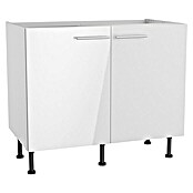 Optifit Spülenunterschrank Optikomfort Rurik986 (L x B x H: 58,1 x 100 x 87 cm, Glanz Lack Weiß) | BAUHAUS