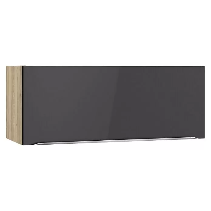 Optifit Hängeschrank Optikomfort Linus984L x B x H: 34,6 x 90 x 35,2 cm, Glanz Lack Anthrazit