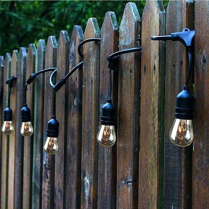Green Tech Kabel sa grlima  (Dužina kabela: 5 m, Boja: Crna, 8 grla E27) | BAUHAUS
