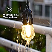 Green Tech Kabel sa grlima  (Dužina kabela: 5 m, Boja: Crna, 8 grla E27) | BAUHAUS