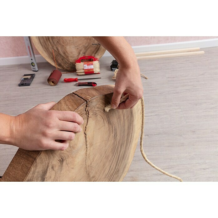 Stabilit Cuerda de sisal (8 mm x 10 m, Trenzado con 3 filamentos)