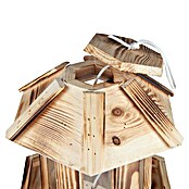 Windhager Vogelhaus (L x B x H: 26 x 26 x 24,5 cm, Natur, Geflammt, Holz)