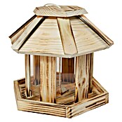 Windhager Vogelhaus (L x B x H: 26 x 26 x 24,5 cm, Natur, Geflammt, Holz)