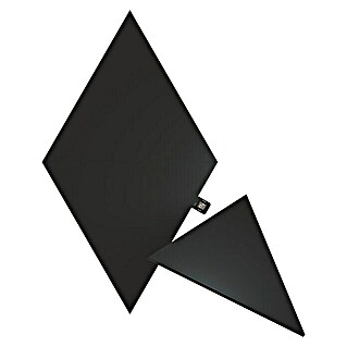 Nanoleaf Erweiterungskit Shapes Triangles Ultra black 3 Panels (3 Stk., 42 W, Schwarz, RGBW, Triangles, Smart Home-fähig: Ja)