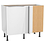 Optifit Eck-Unterschrank Optikomfort Arvid 986 (L x B x H: 58,1 x 115 x 87 cm, Glanz Lack Weiß) | BAUHAUS