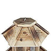 Windhager Vogelhaus (L x B x H: 26 x 26 x 24,5 cm, Natur, Geflammt, Holz)