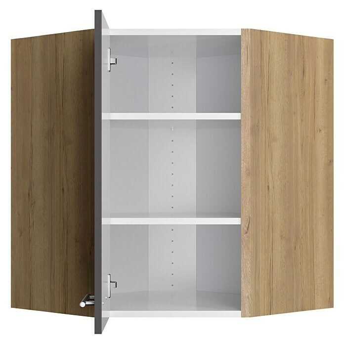 Optifit Eck-Hängeschrank Jonte984 (L x B x H: 34,6 x 60 x 70,4 cm, Glanz Lack Anthrazit) | BAUHAUS